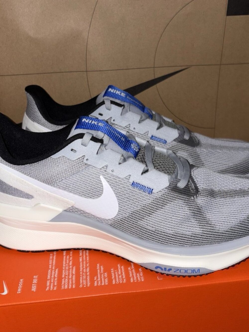 NEW Nike Air Zoom Structure 25 ‘Smoke Grey Blue’ DJ7883-011 Men Size 12